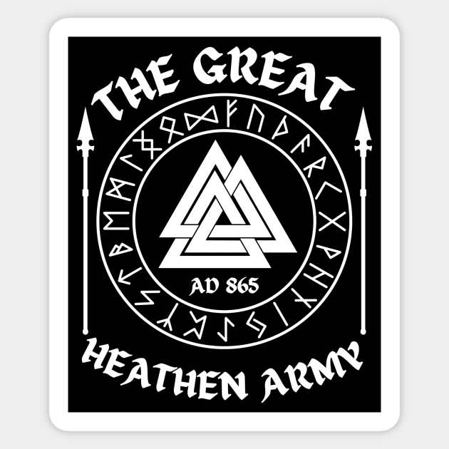 The Great Pagan Army AD865 Sticker by RaruDesigns